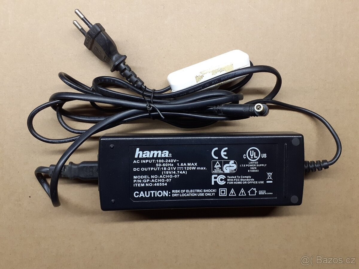 Nabíječka notebooku Hama 19V, 4,74A č.7