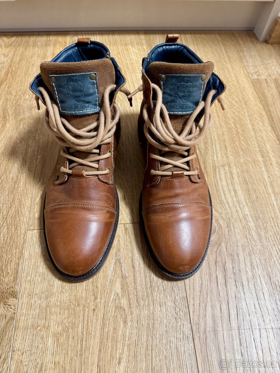 Zimní panské kožené boty vel.42