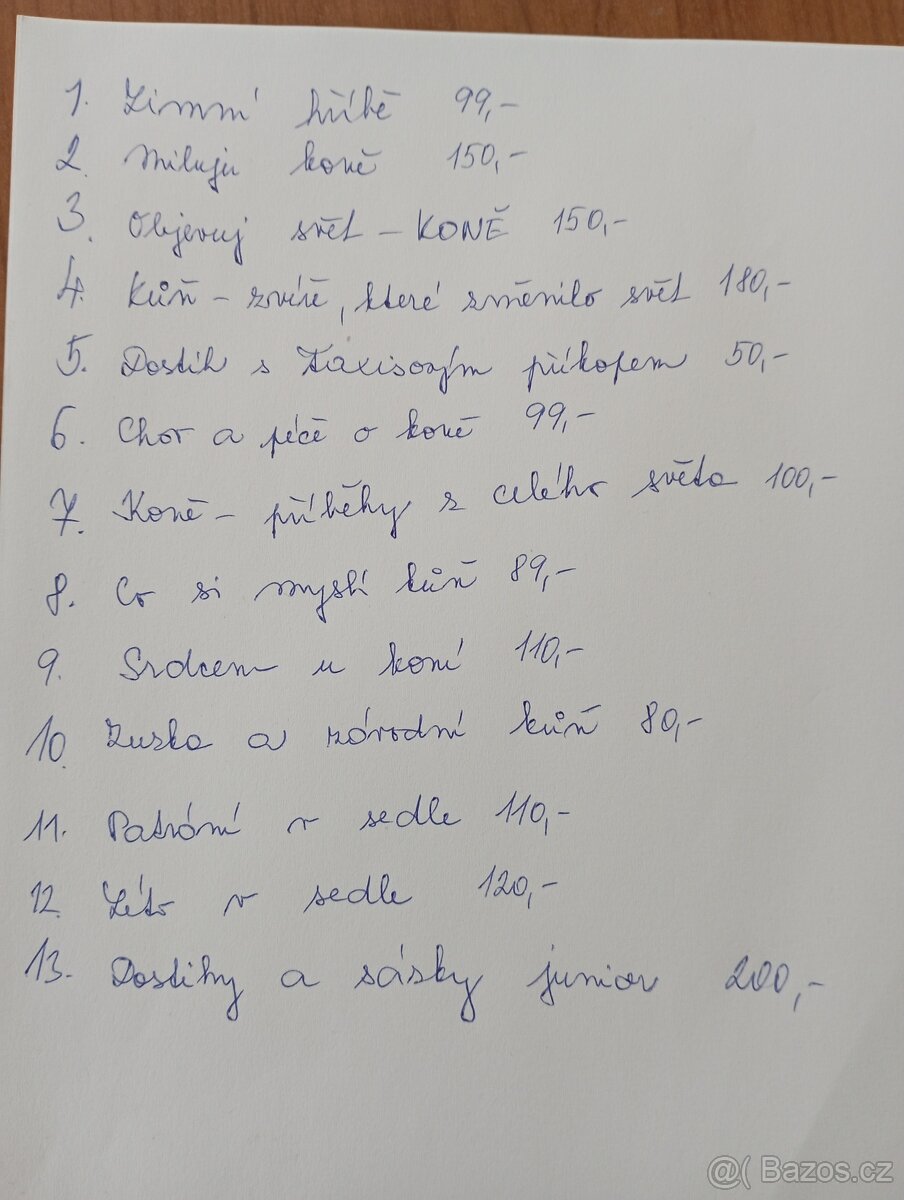 Knihy pro zájemce o kone