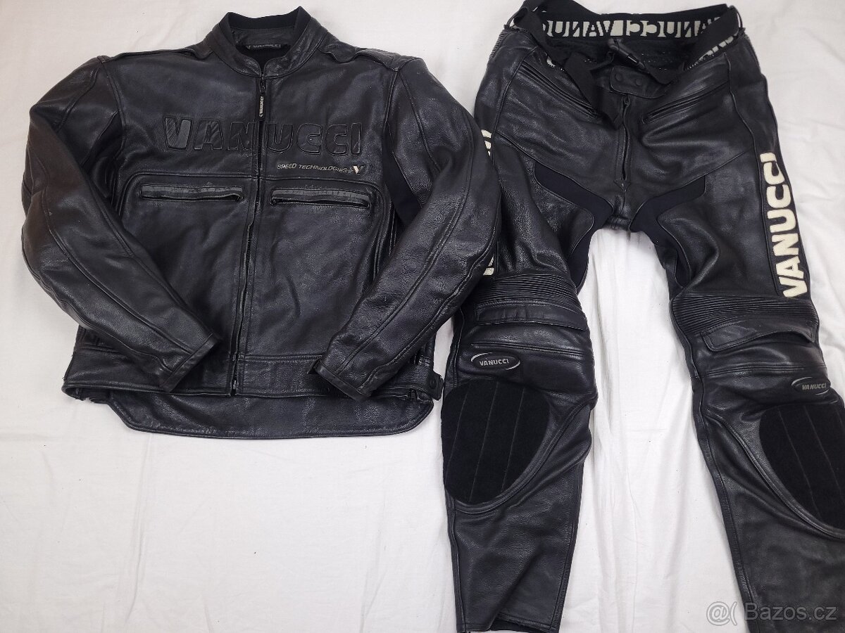 Vanucci ST-1 pánska kožená moto kombinéza 60/56 4XL/2XL