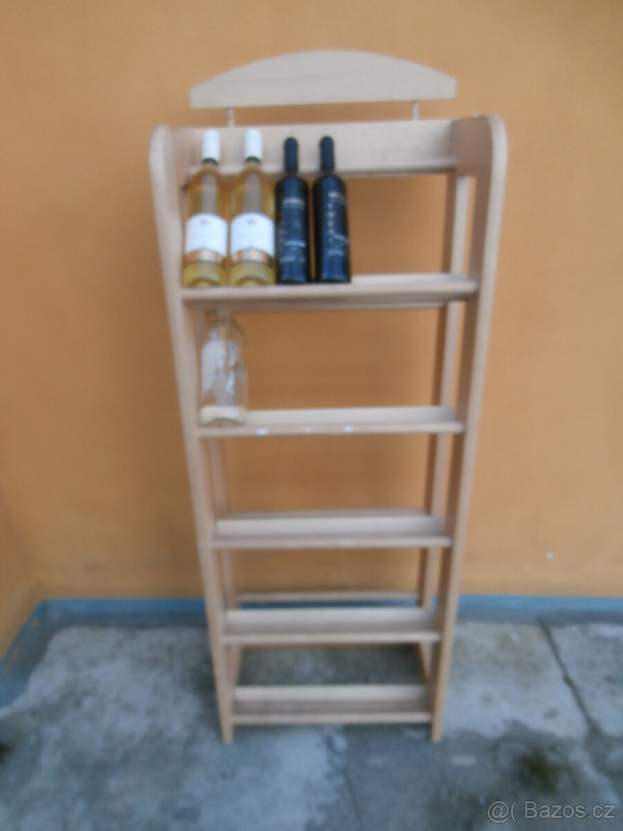Vinotéka, dřevěný stojan na láhve s vínem za 500 kč