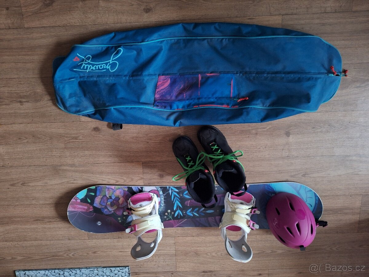 Dětský snowboard 116 včetně bot