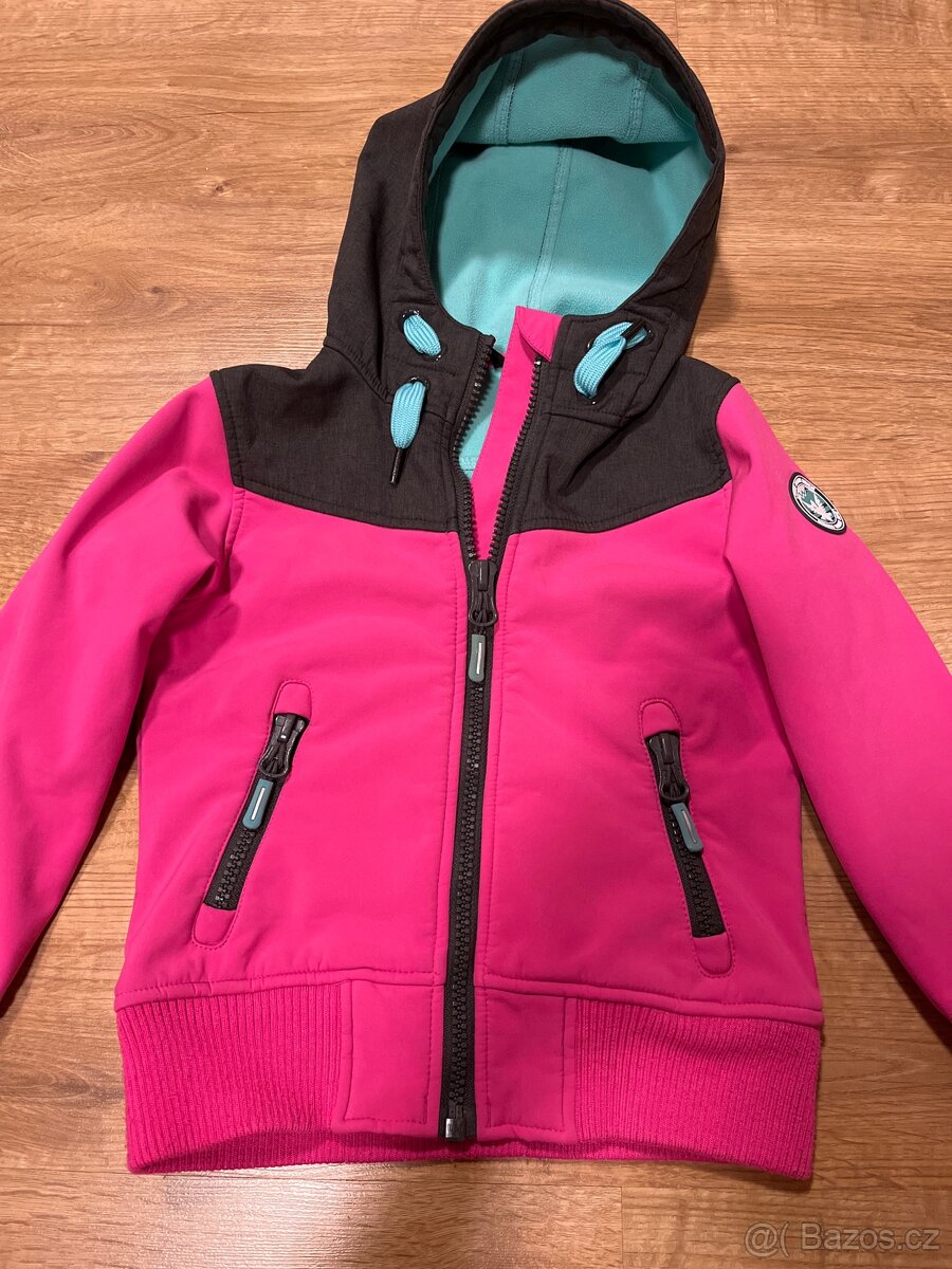 Divci softsheelova bunda 116/122 Lewro