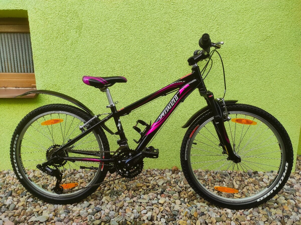 Značkové dětské kolo SPECIALIZED 24" (černá/fialová)#