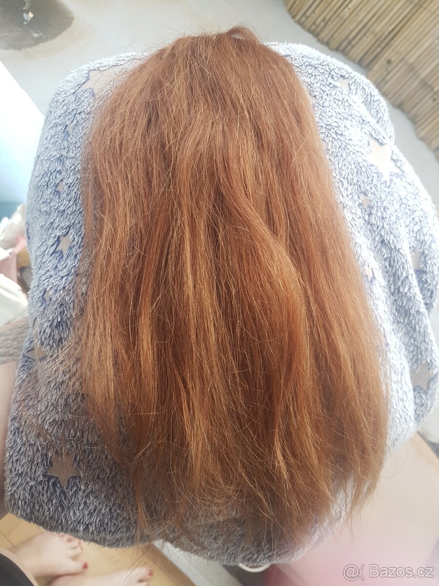 Živé vlasy na prodlužování 47 cm, 100 pramenů