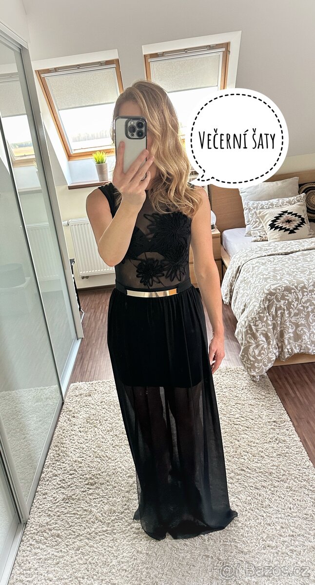 Černé večerní šaty