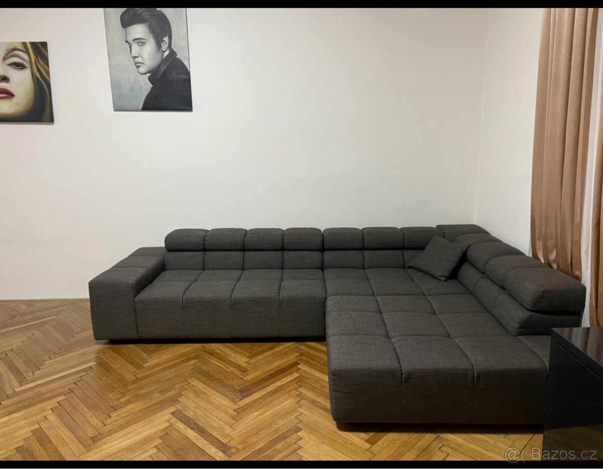 Rohová sedačka 3,25x2,2, nerozkládací,