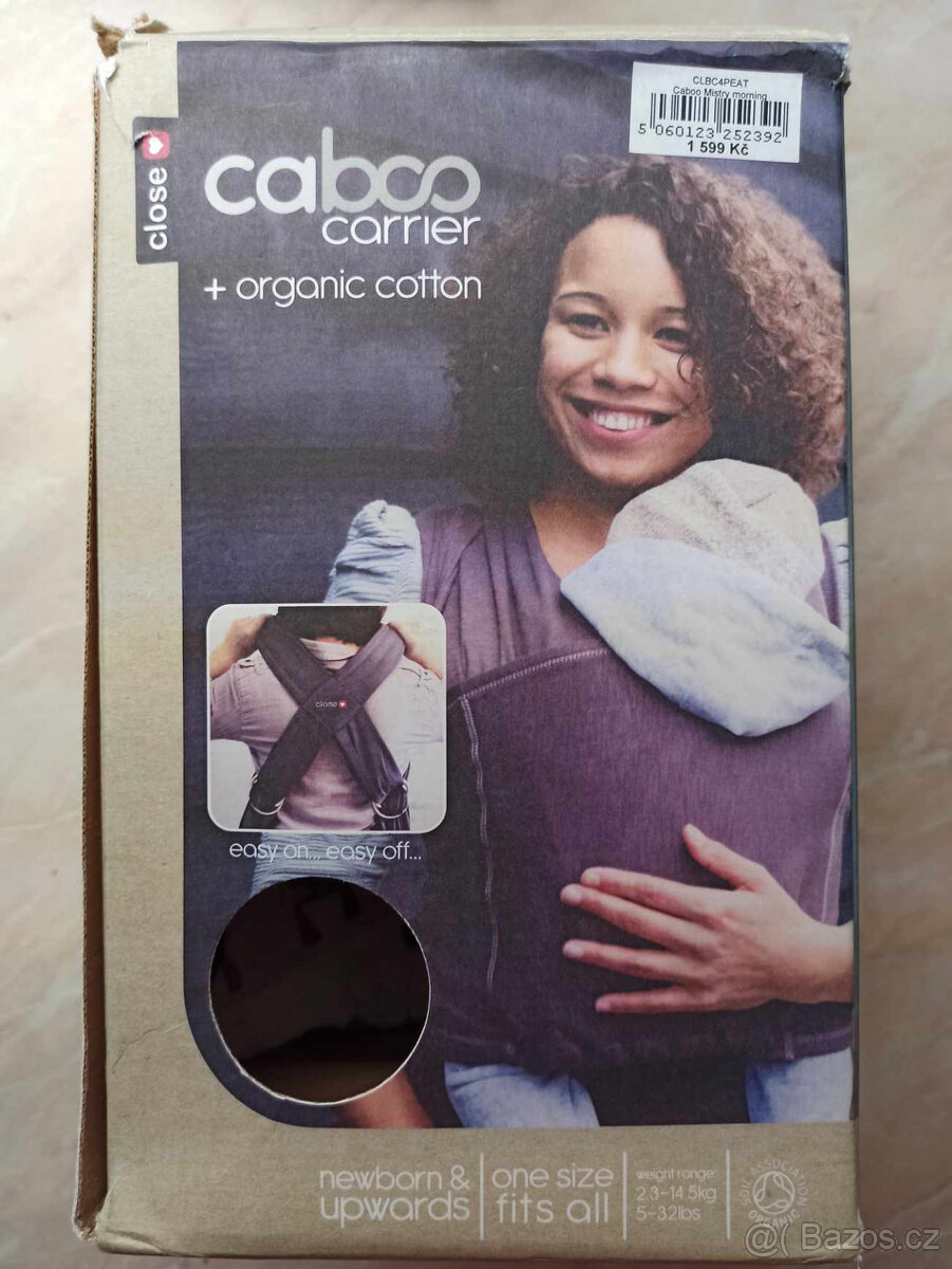 Caboo+organic je ergonomické nosítko/šátek pro nošení od 3,5