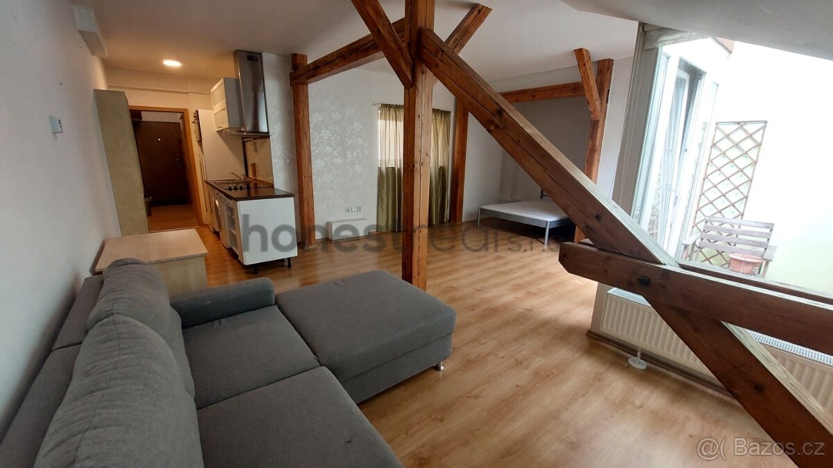 Exkluzivně pronájem loftu 1kk, Údolní, Brno - Veveří