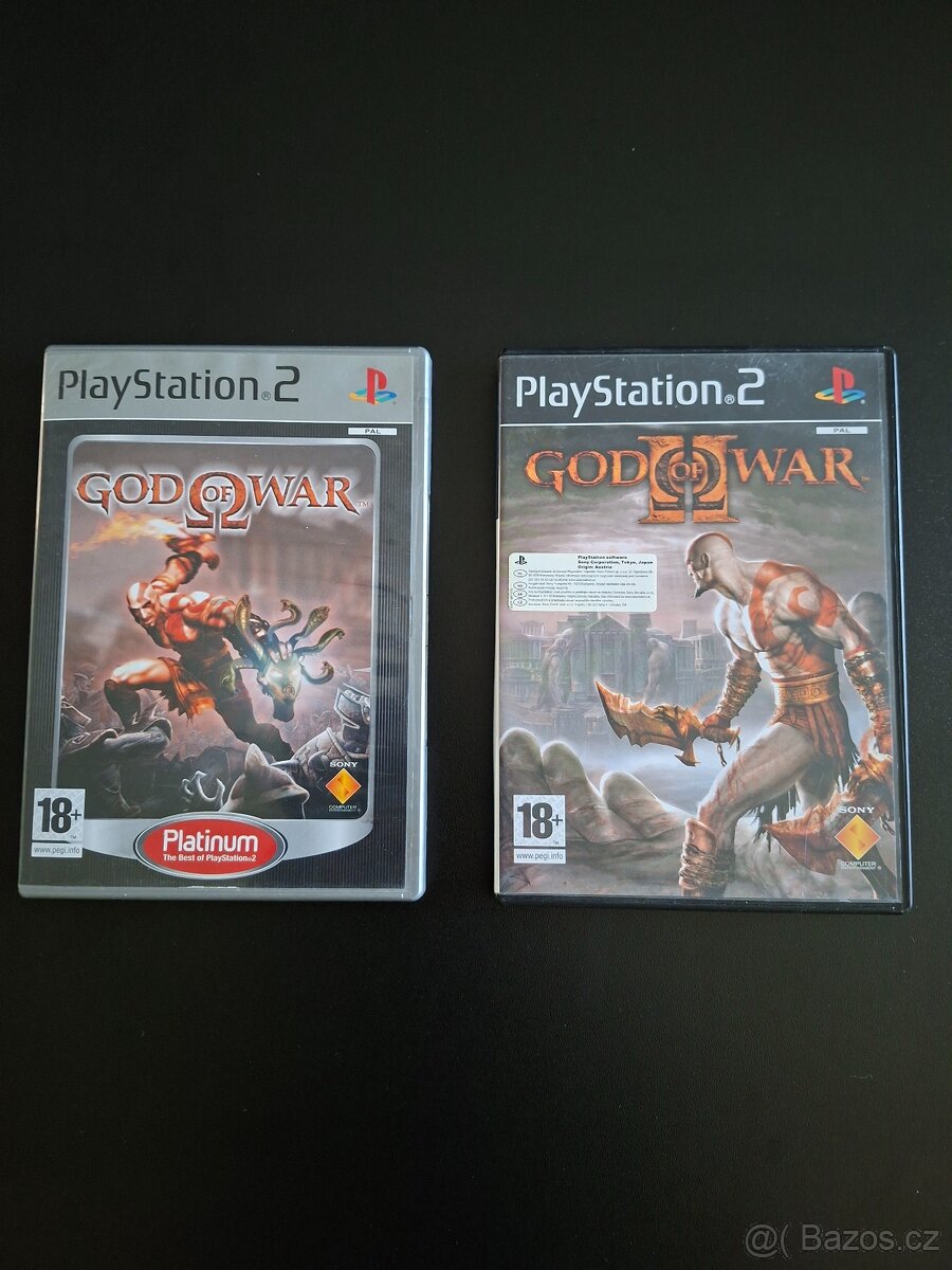 Playstation 2 hry God of War 1 + 2