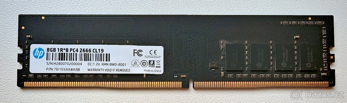 Pamět do PC HP DDR4 8GB 2666 MHz CL19