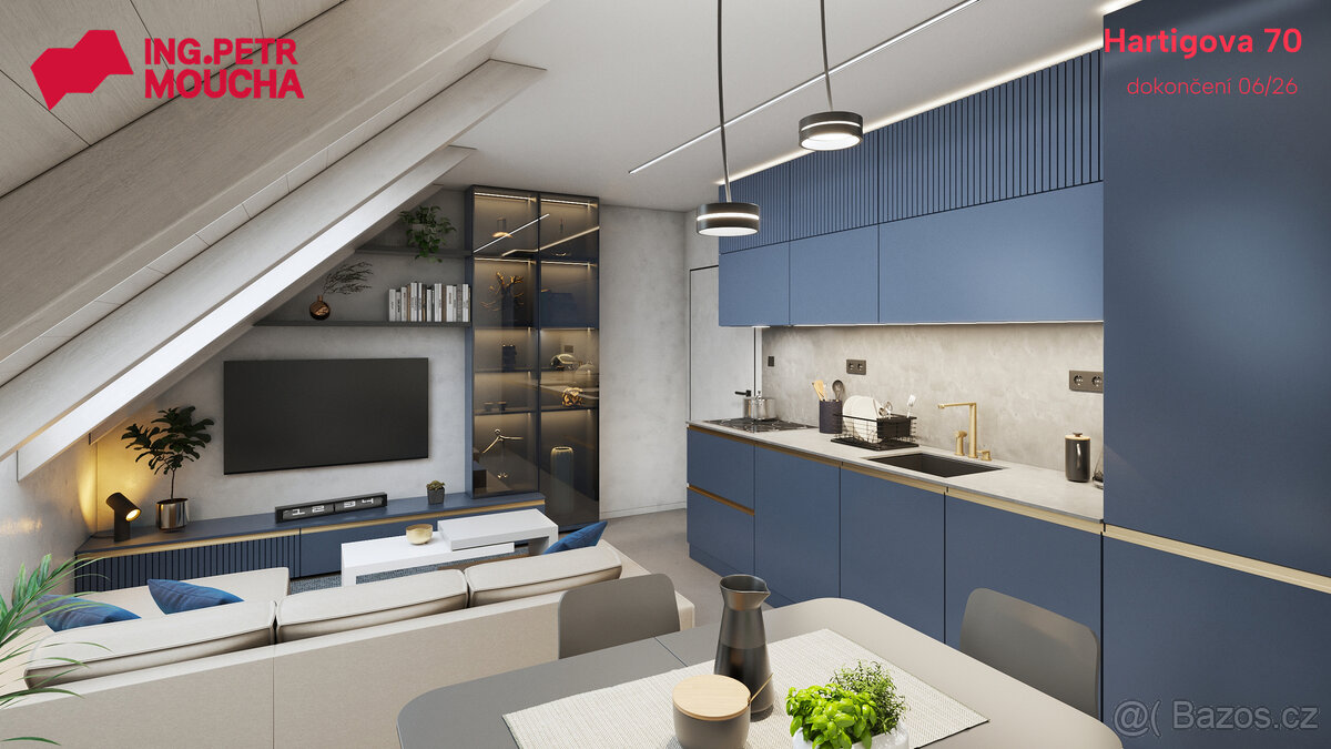 Prodej bytu 2+kk, 30,9 m² – Hartigova, Praha 3 – Žižkov