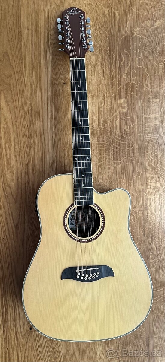 Dvanáctistrunná elektroakustická kytara OSCAR SCHMIDT OD312C