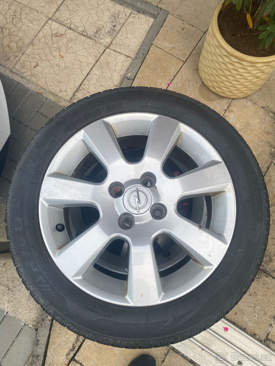 alu originalni opel rozmer 4x100x15,zimni 185 55 15 zanovni