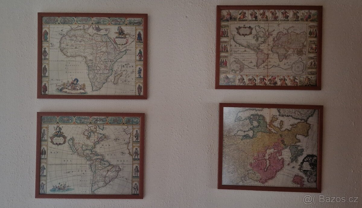 Staré mapy, reprodukce