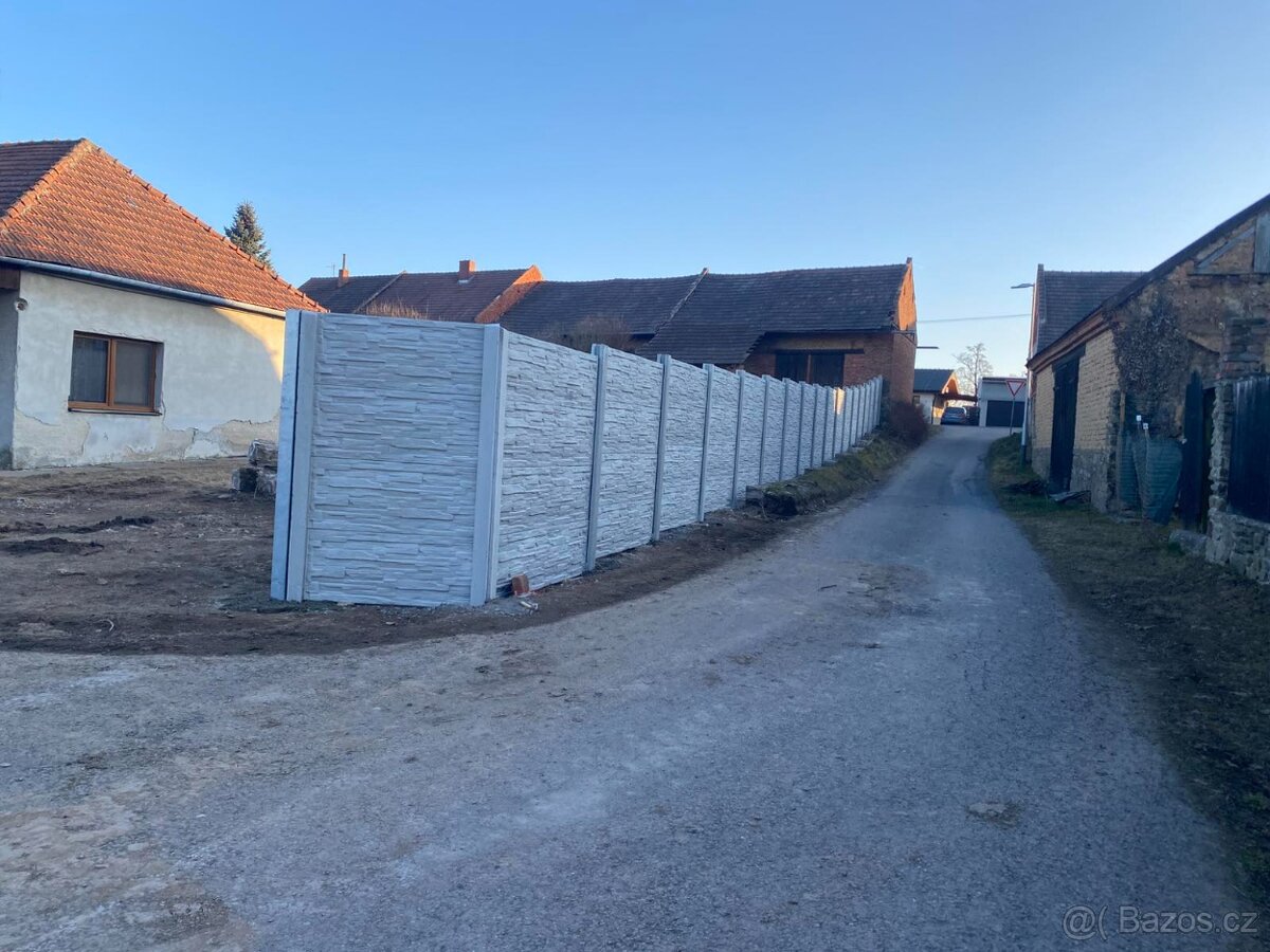 Montáže betonových plotů