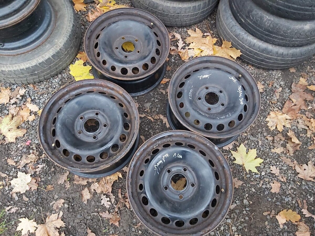 517 originální plechové disky Renault 5x114.3