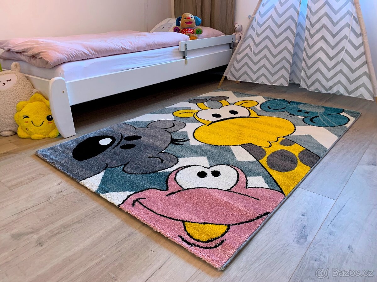 Dětský koberec Kiddo 1084 yellow 80 x 150 cm