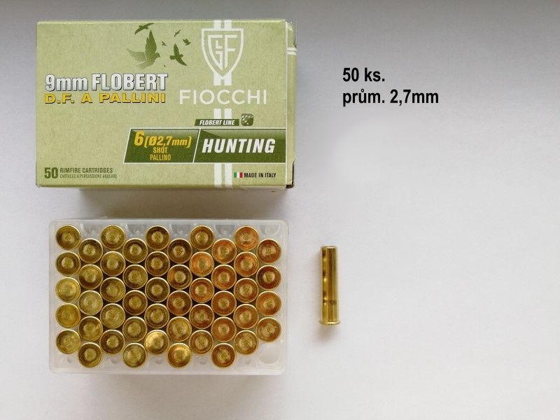 Prodám Flobert náboje Fiocchi 9 mm
