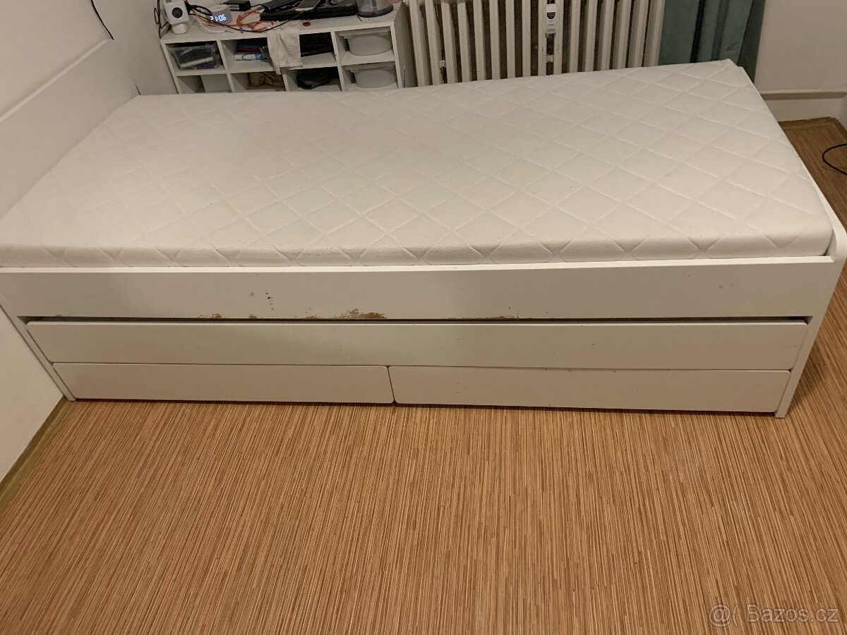 Postel, dvoulůžko, IKEA SLÄKT