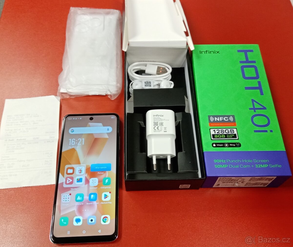 Infinix Hot 40i 4GB/128GB záruka 23 měs. Mobilpohotovost