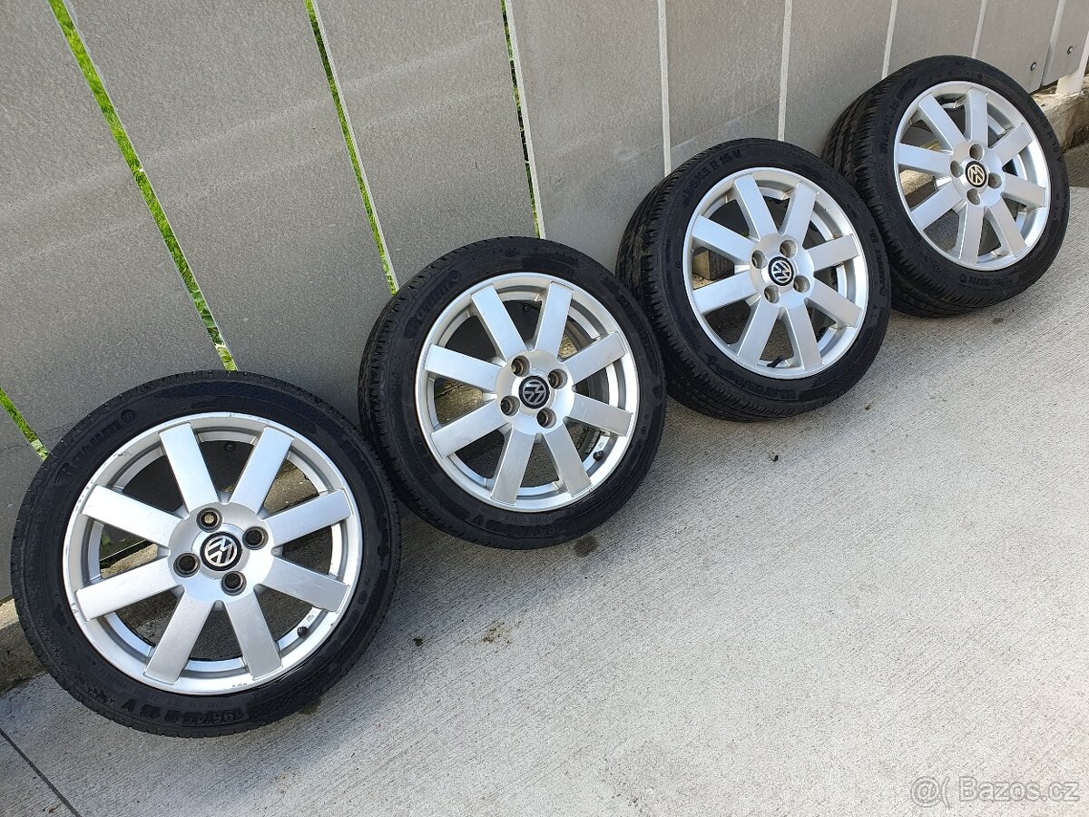 Alu 4x100 r15 Ronal Pěkné pneu