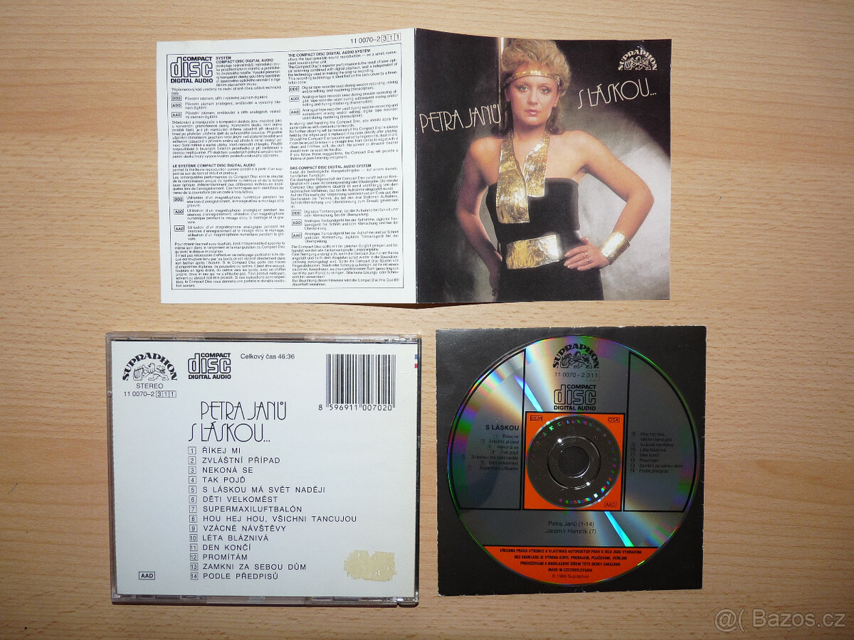 prodám CD PETRA JANŮ-S Láskou.. 1989 Supraphon TOP RARITA