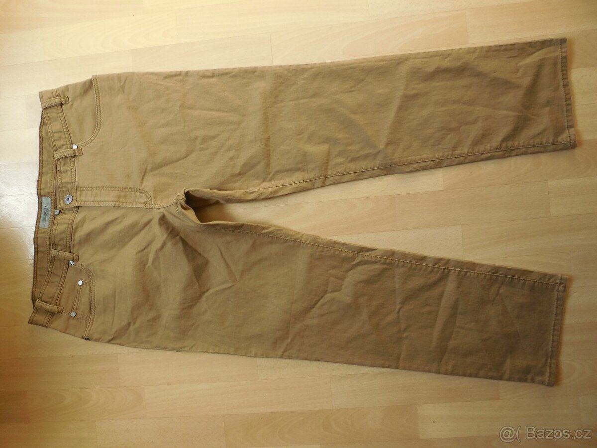 pánské Eagle hnědé rifle kalhoty rovné elast. 41/32 XXL p.10