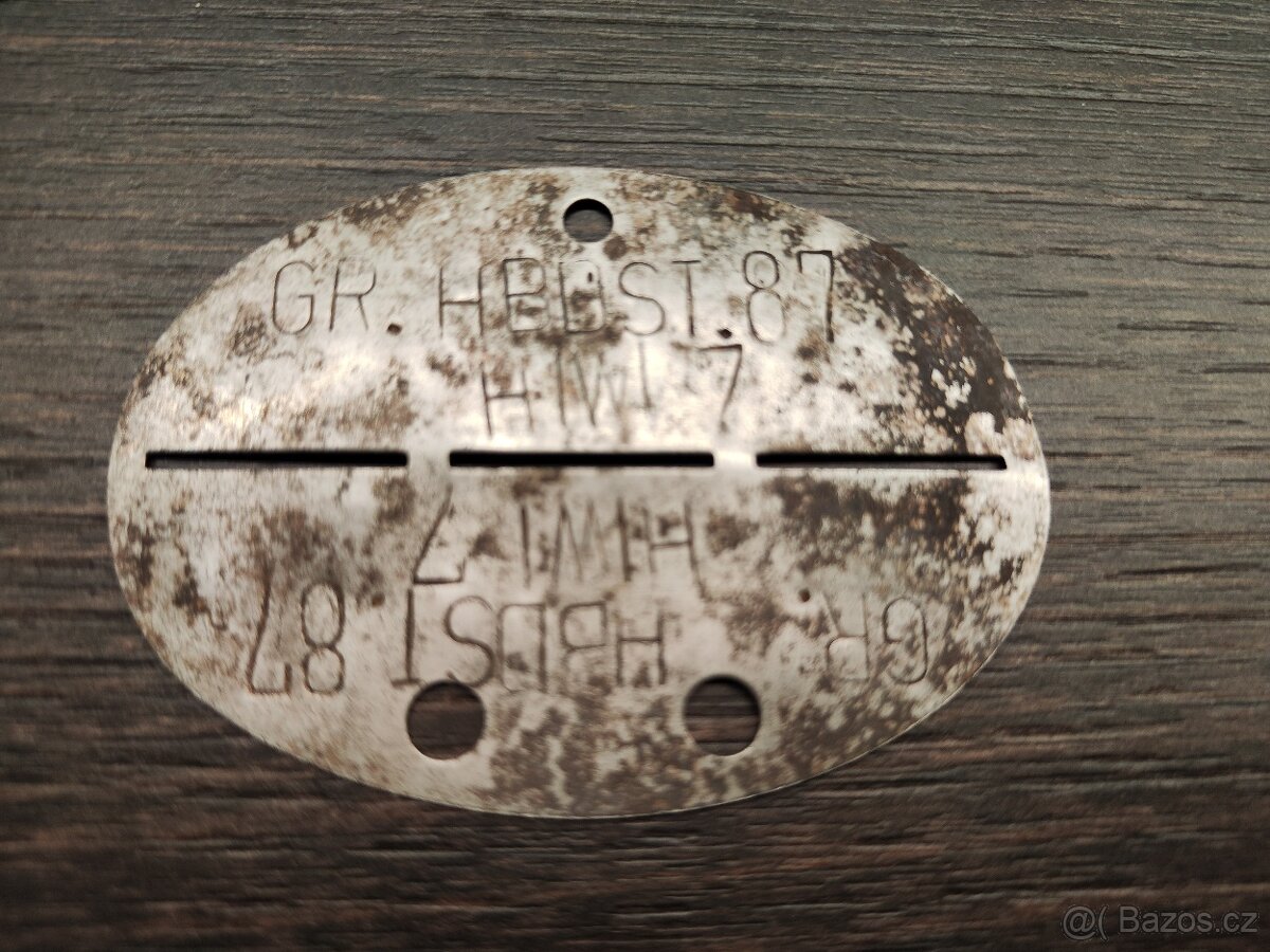 D vojenská osobní známka Wehrmacht-Hilfswilliger/Dobrovoln.