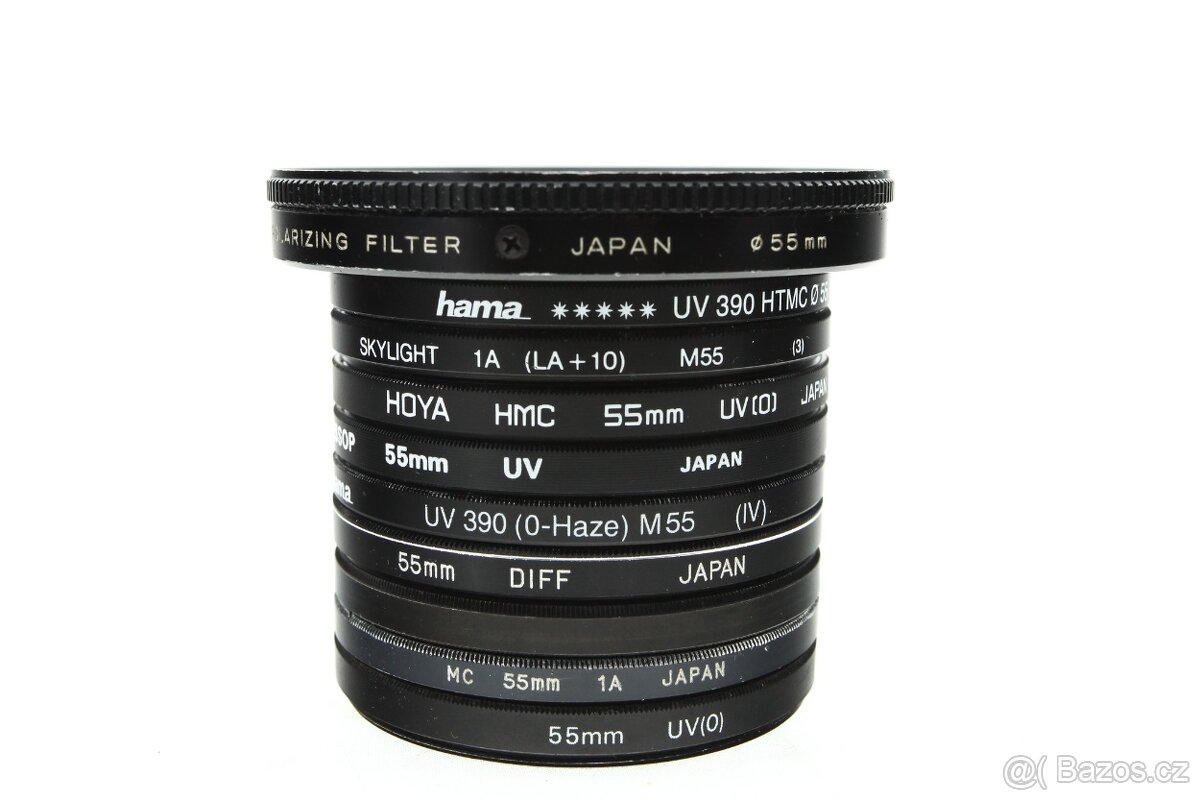 Filtry set. 10ks 55mm