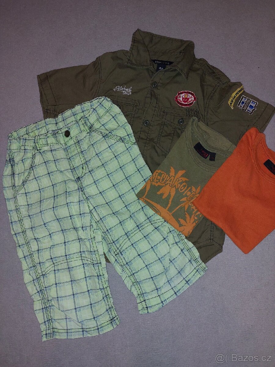 letní věci pro kluka vel 122