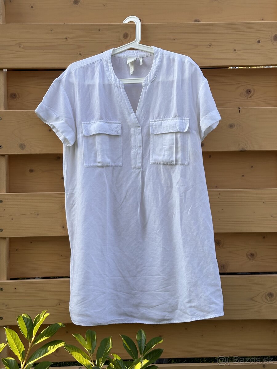 Lněná košile, tunika HM, velikost M-L