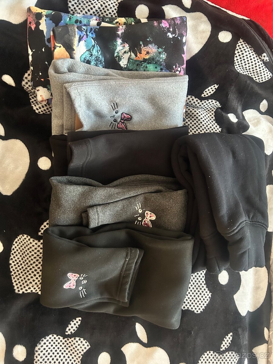 Zateplené legíny z kožíškem