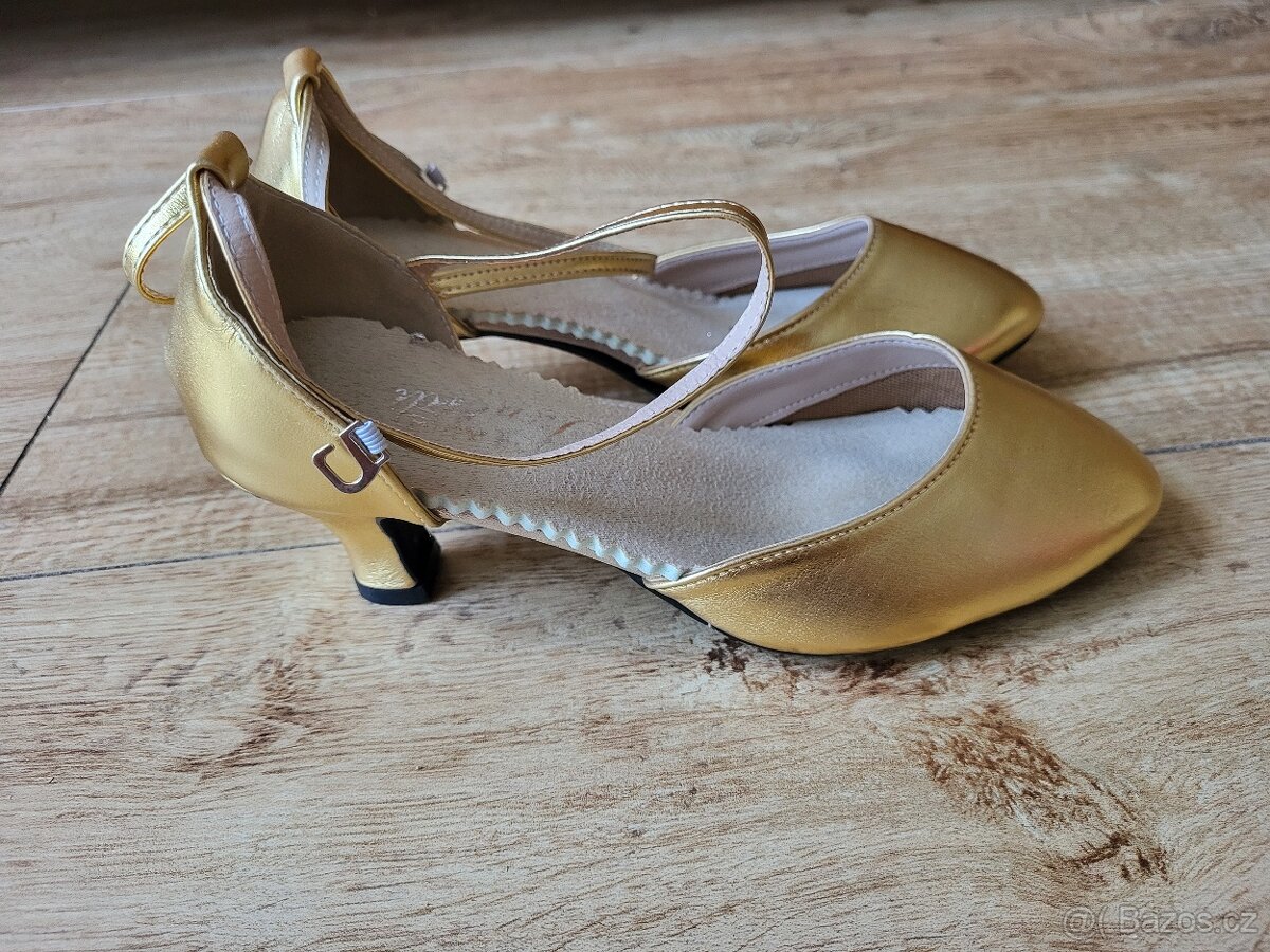 Dívčí taneční obuv (37) - zlaté