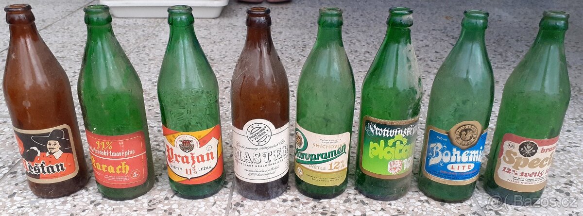 Sbírka pivních lahví