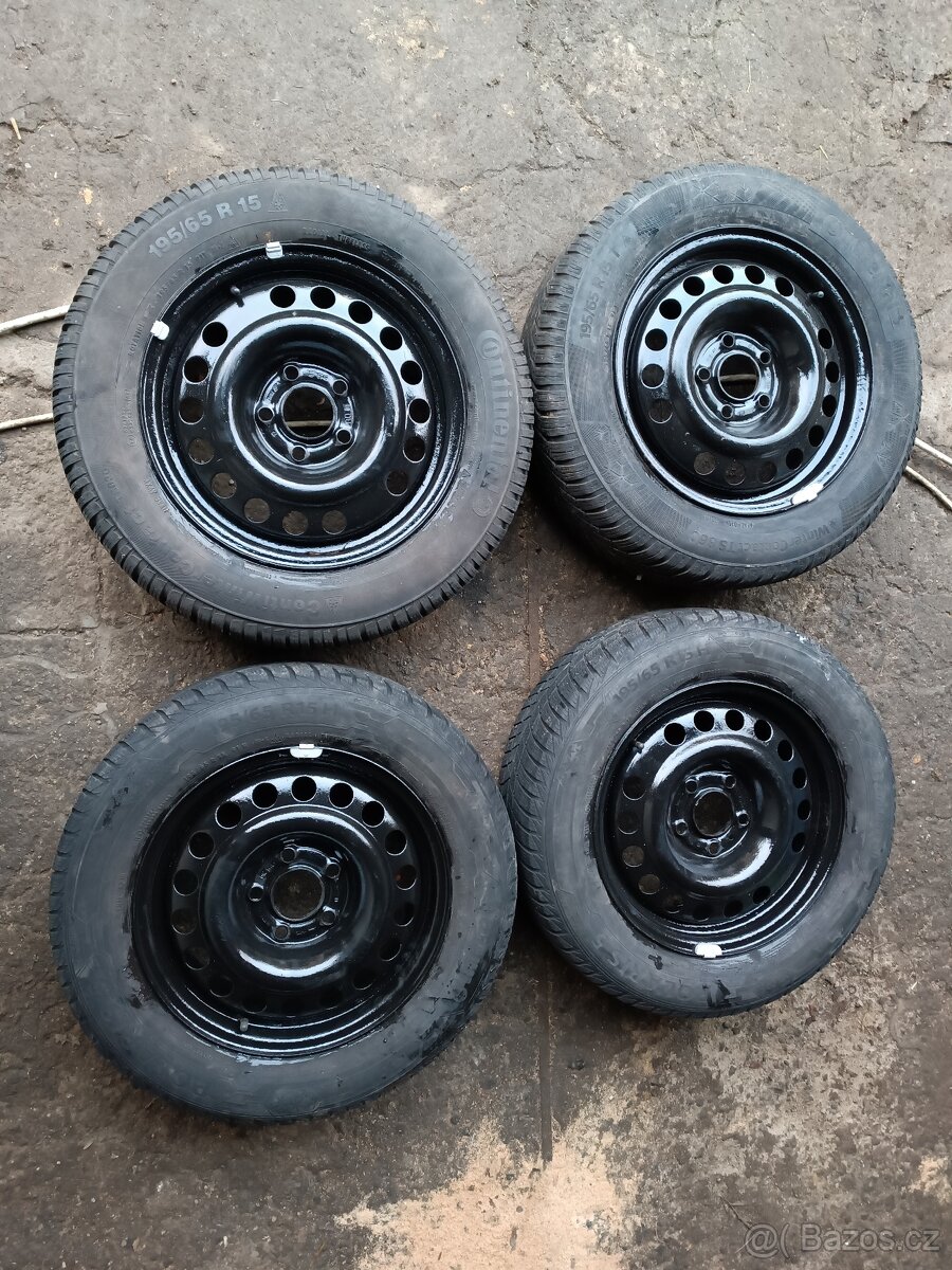 Plechové disky s pneumatikou 195/65R15