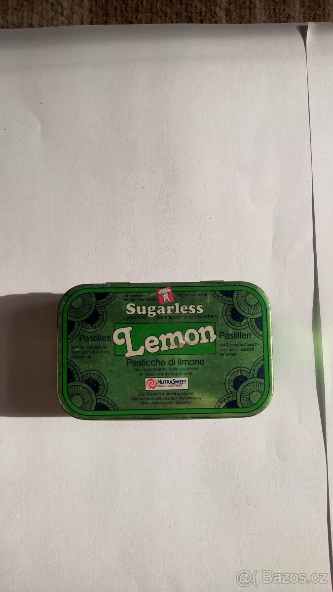 Retro plechovka Sugarless Lemon
