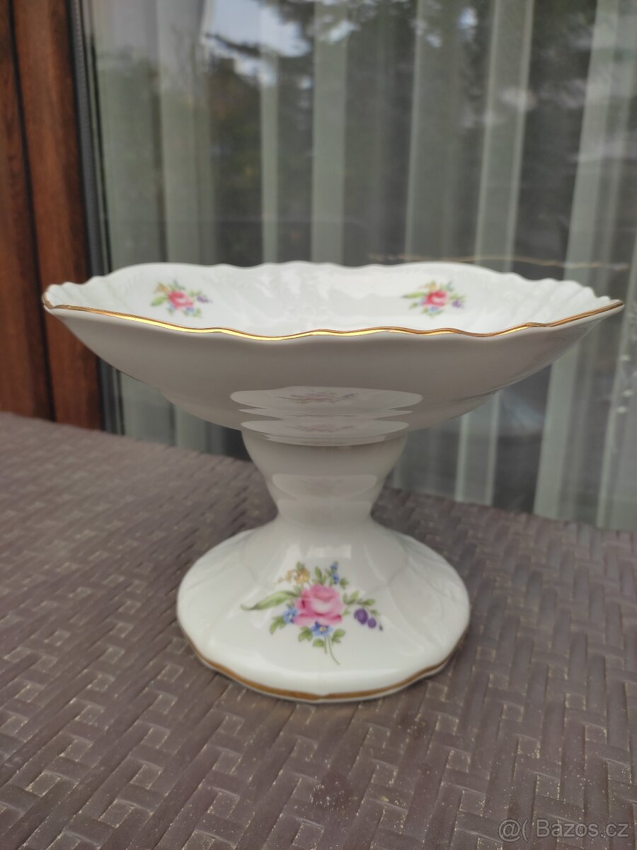 Porcelánová mísa na noze Thun 1794