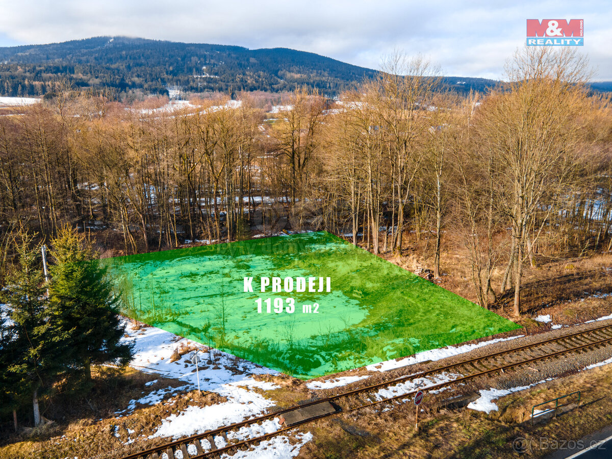 Prodej pozemku určeného k výstavbě, 1193 m², Červená Voda