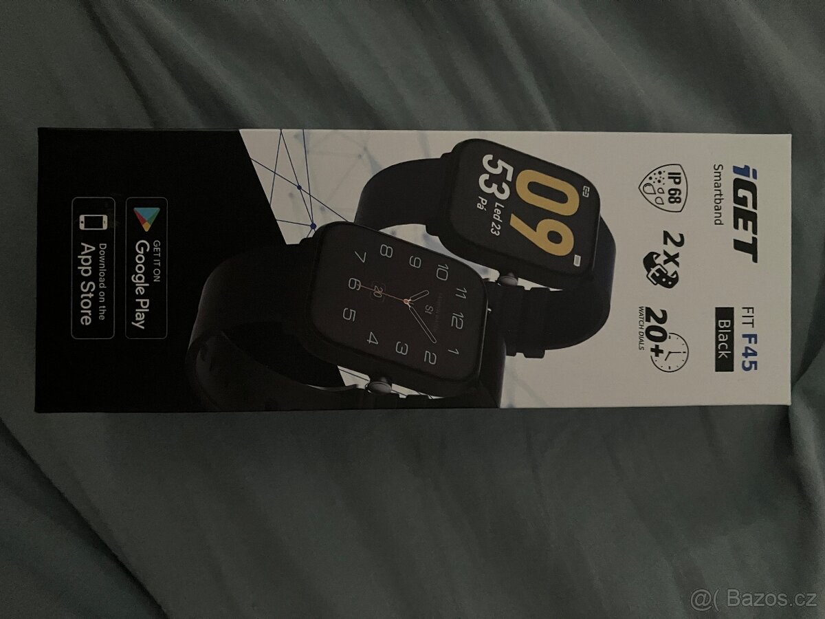 Nové chytré hodinky IGET FIT F45 Black