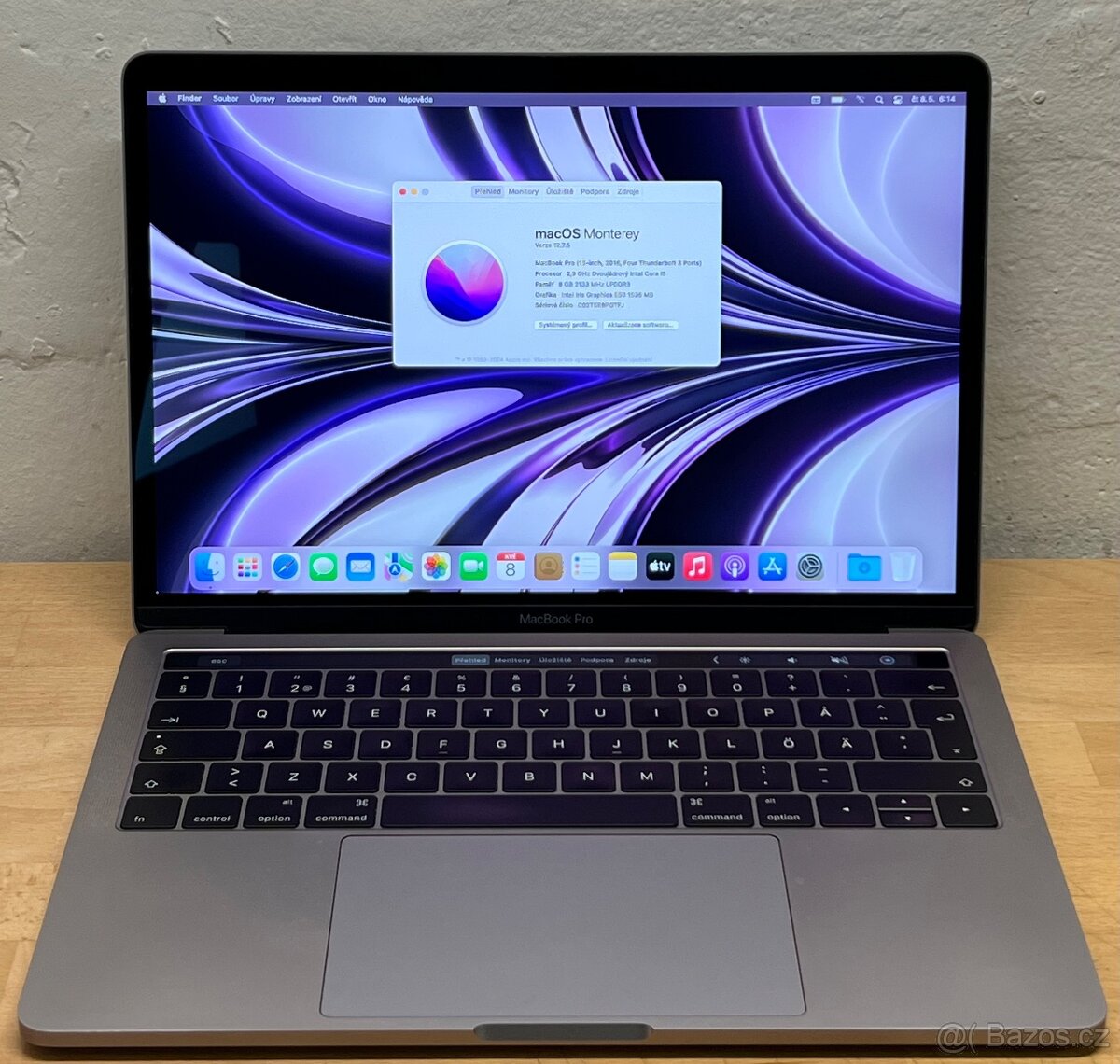 MacBook Pro 13" 2016 /8GB RAM/Intel i5/256GB SSD/ Záruka