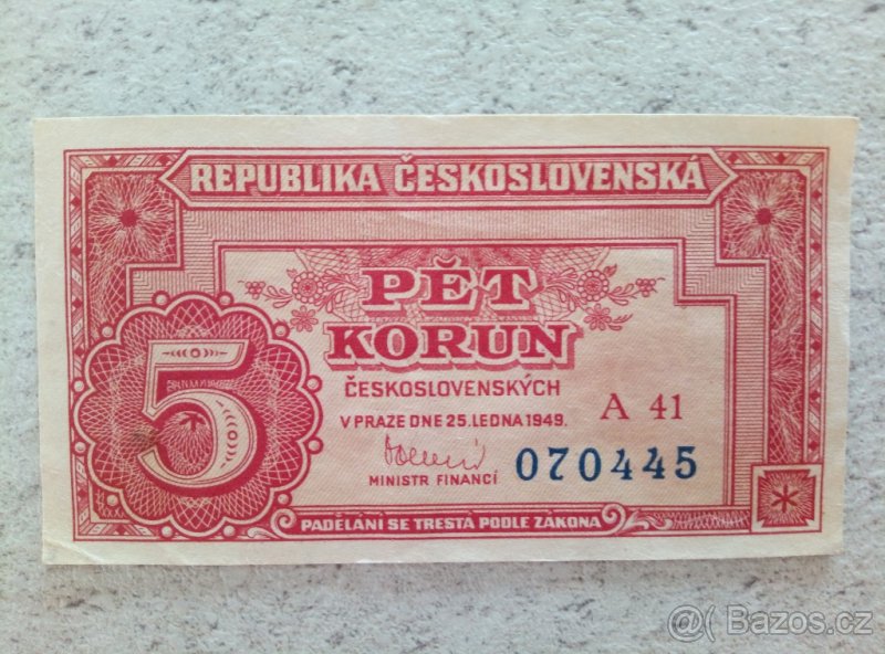 Československé bankovky a mince