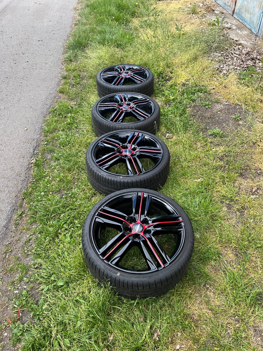 Prodám alu Ronal 5x112 r19 letní pneu 215/35/19