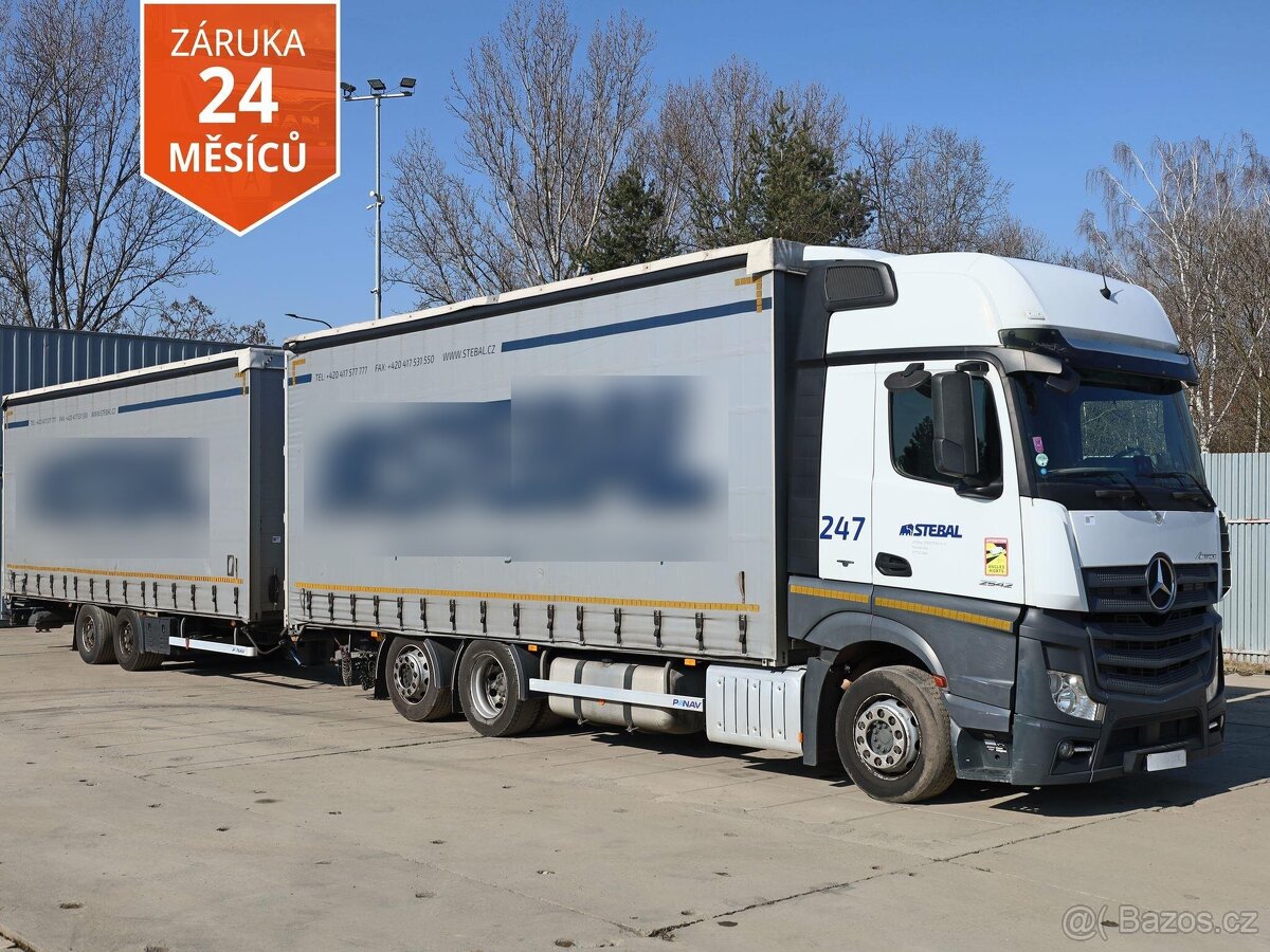Mercedes-Benz ACTROS 2542, 6x2, EURO 6, 26 TUN, 18 PALET+ PŘ