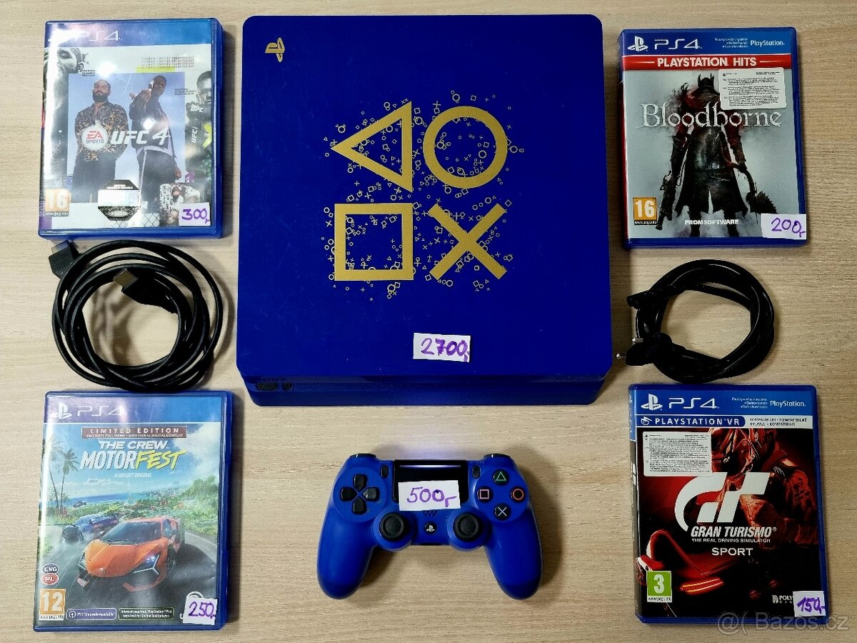 Playstation 4 slim 500gb v limitované edici pěkný stav