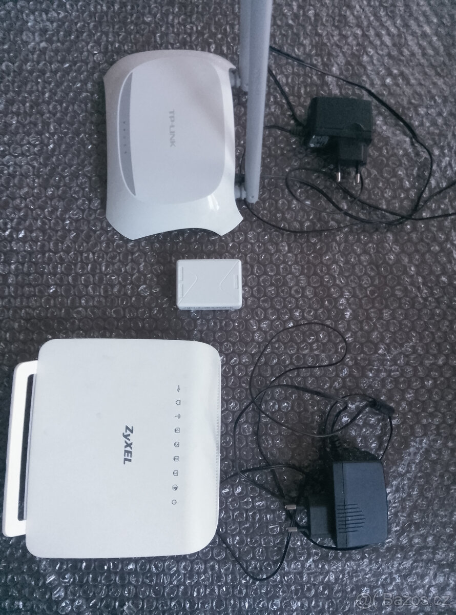 VDSL modem ZyXEL ZYVMG1312-B30B + router TP-Link TL-WR840N