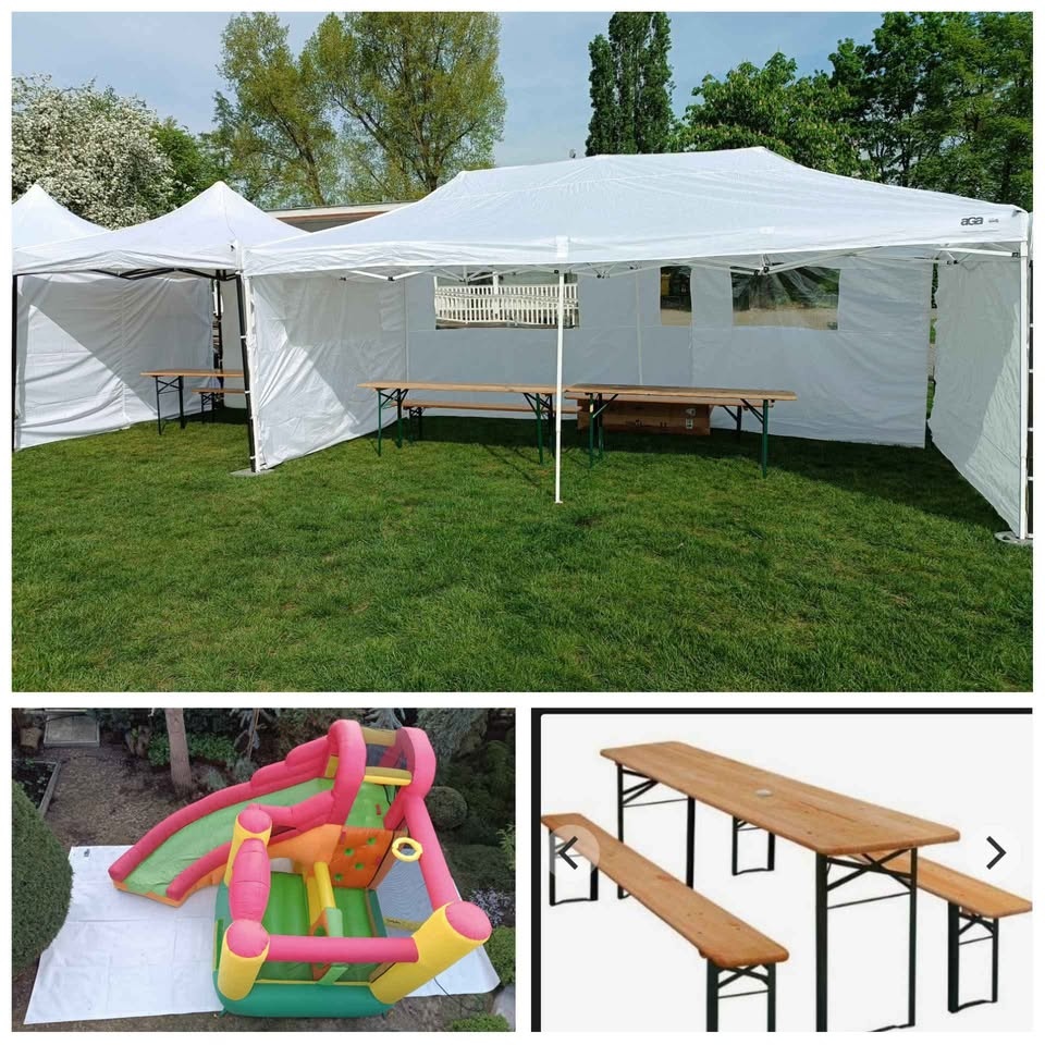 Nůžkový stan 2x2m , 3x3m , 3x4,5m , 3x6m , skákací hrady , p