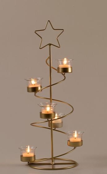 Vánoční svícen kovový