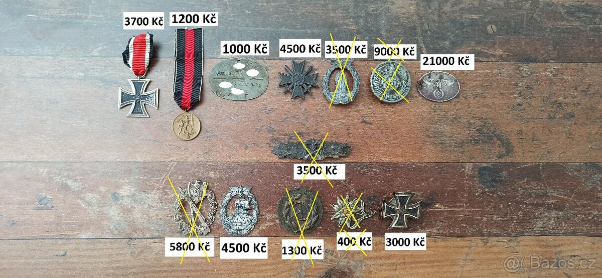 Medaile, vyznamenání Německo.