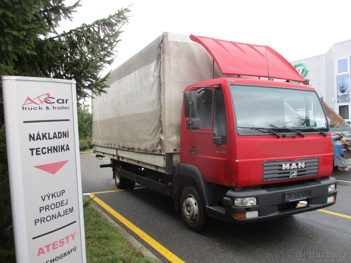 MAN 8.180, hydralické čelo, ev.č. 24170